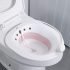 Sitz Bath for Toilet Seat, Foldable Postpartum Care Basin, Pink with Pump